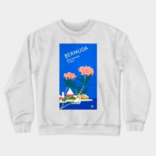 Bermuda In Oleander Time 1952 Adolph Treidler Crewneck Sweatshirt